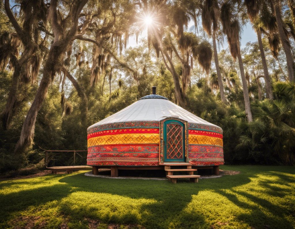 A yurt outside the city