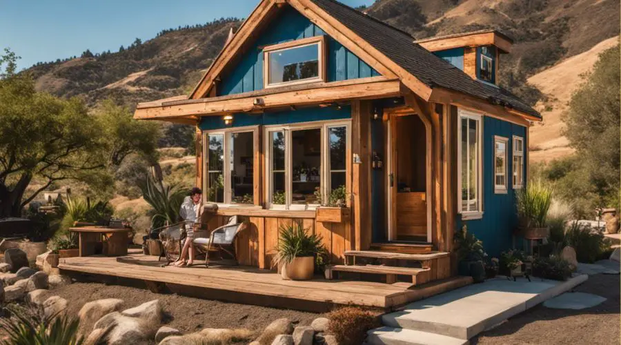 a tiny home in the California outskirt