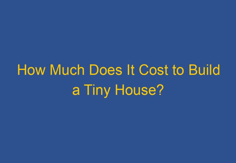How Much Does It Cost to Build a Tiny House?