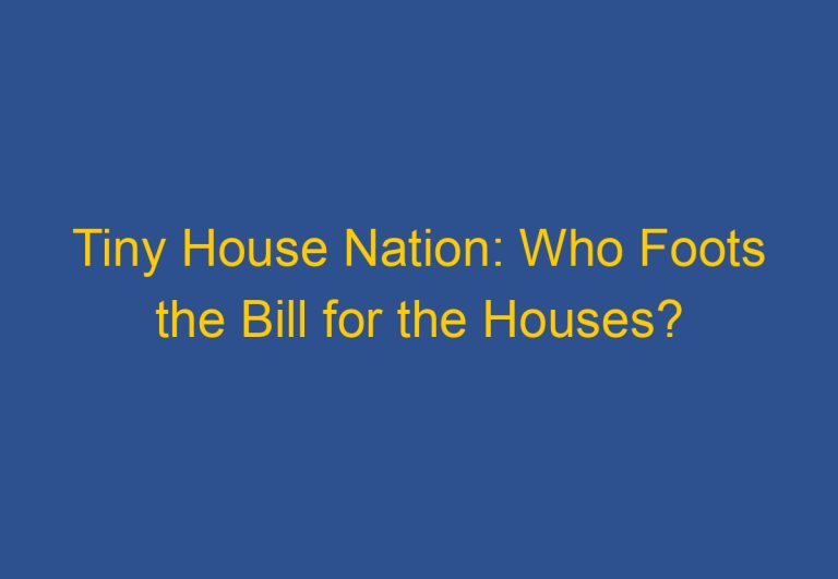 Tiny House Nation: Who Foots the Bill for the Houses?