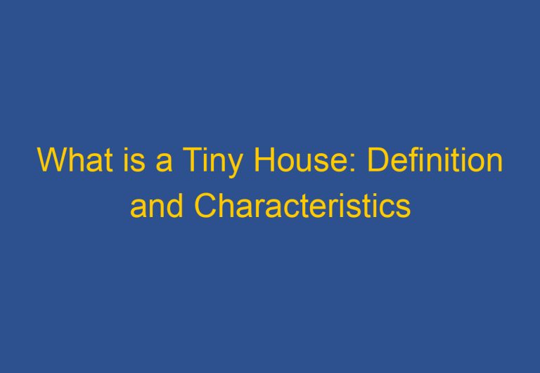 What is a Tiny House: Definition and Characteristics