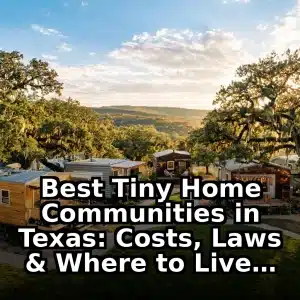 Best Tiny Home Communities in Texas: Costs, Laws & Where to Live (2026 Guide)