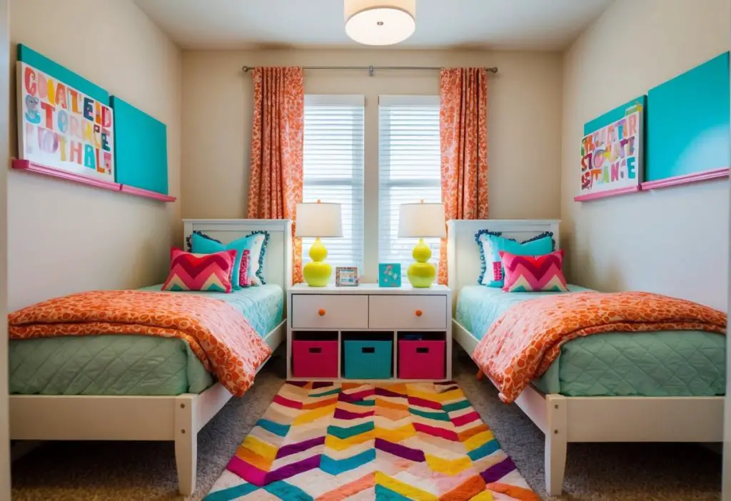 21 Creative Twin Girls or Sisters Bedroom Decorating Ideas for Small