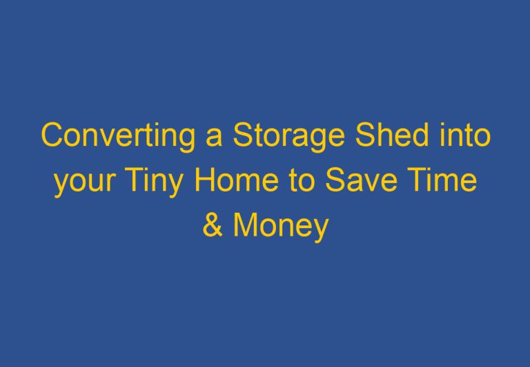 Converting a Storage Shed into your Tiny Home to Save Time & Money