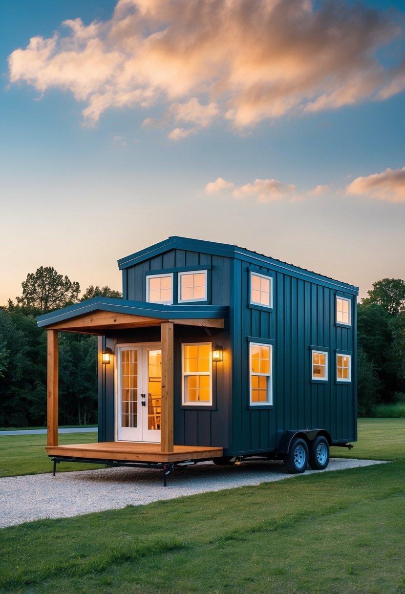 A 12x24 tiny house with double loft design options, featuring a spacious interior and multiple layout possibilities