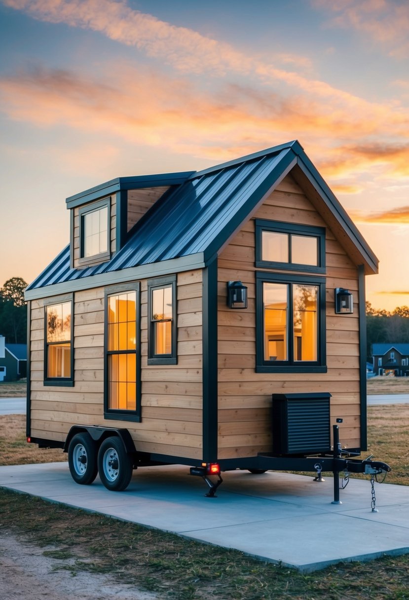 A cozy 12x24 tiny house with 2 bedrooms and 2 bathrooms, featuring a compact yet functional floor plan