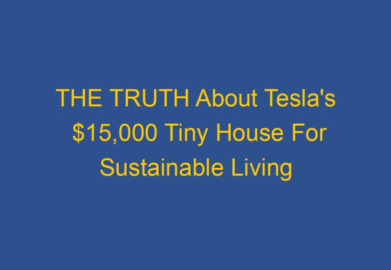 THE TRUTH About Tesla’s $15,000 Tiny House For Sustainable Living