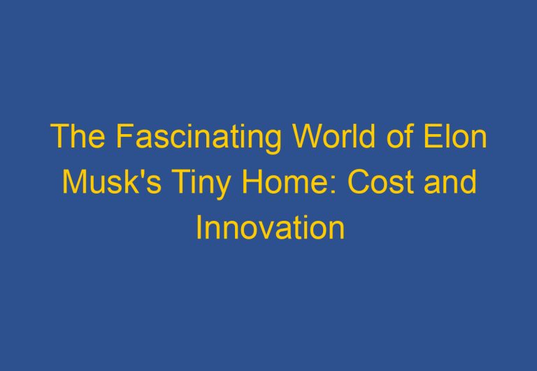 Elon Musk Tiny Home Cost