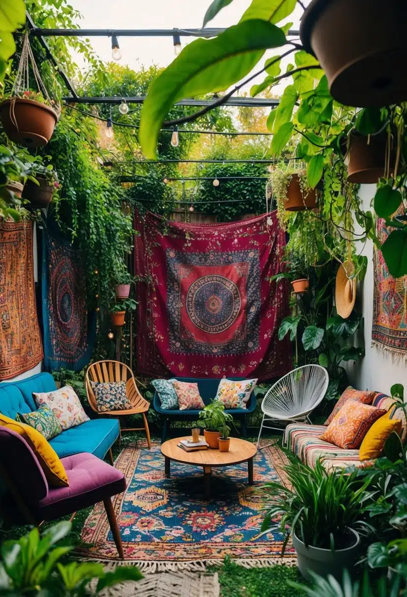 45 Gorgeous Bohemian Backyard Ideas for a Cozy Outdoor Gathering