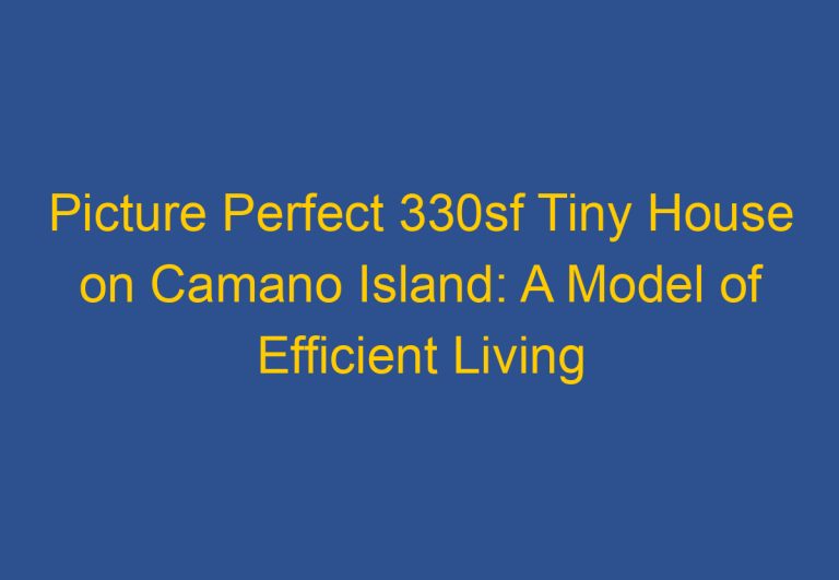 Picture Perfect 330sf Tiny House on Camano Island: A Model of Efficient Living