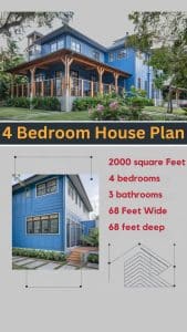 simple 4 bedroom house plans