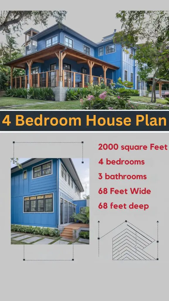 Simple 4 Bedroom House Plans: Efficient Designs for Modern Living 5 Simple 4 Bedroom House Plans: Efficient Designs for Modern Living