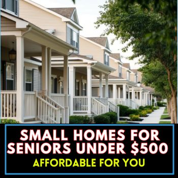 Small Homes for Seniors Under $500: Affordable Living Options to Consider