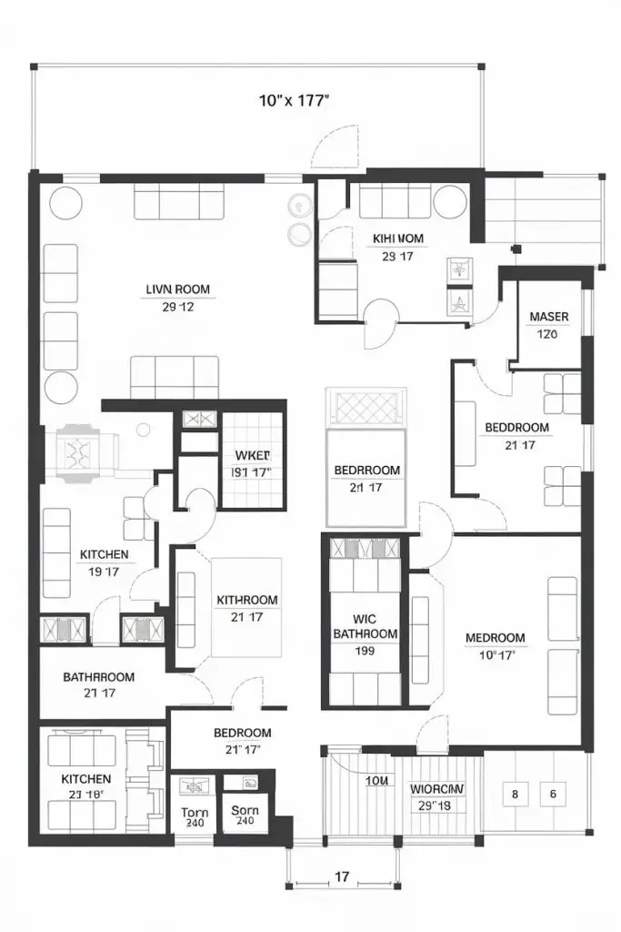 Simple 4 Bedroom House Plans: Efficient Designs for Modern Living 21 Simple 4 Bedroom House Plans: Efficient Designs for Modern Living