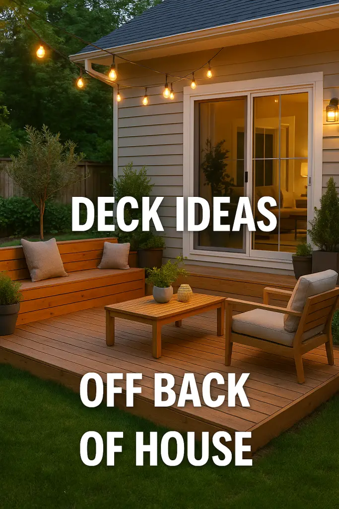 Deck Ideas Off Back of House Ideas on The Budgets