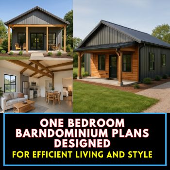 One Bedroom Barndominium Plans Designed for Efficient Living and Style