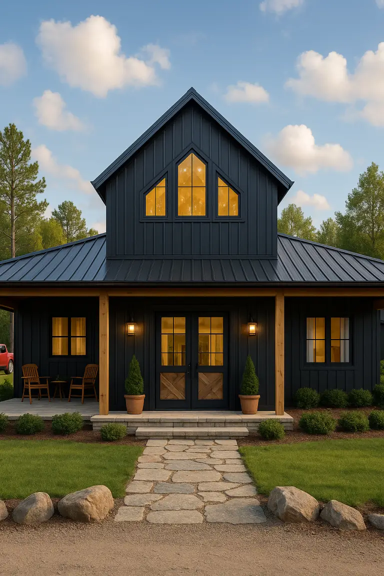 3 Bedroom Barndominium Modern Farmhouse Set of Plans