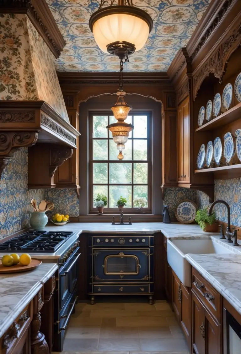 7 Victorian Kitchen Key Features: A Symphony of Patterns for Timeless Elegance