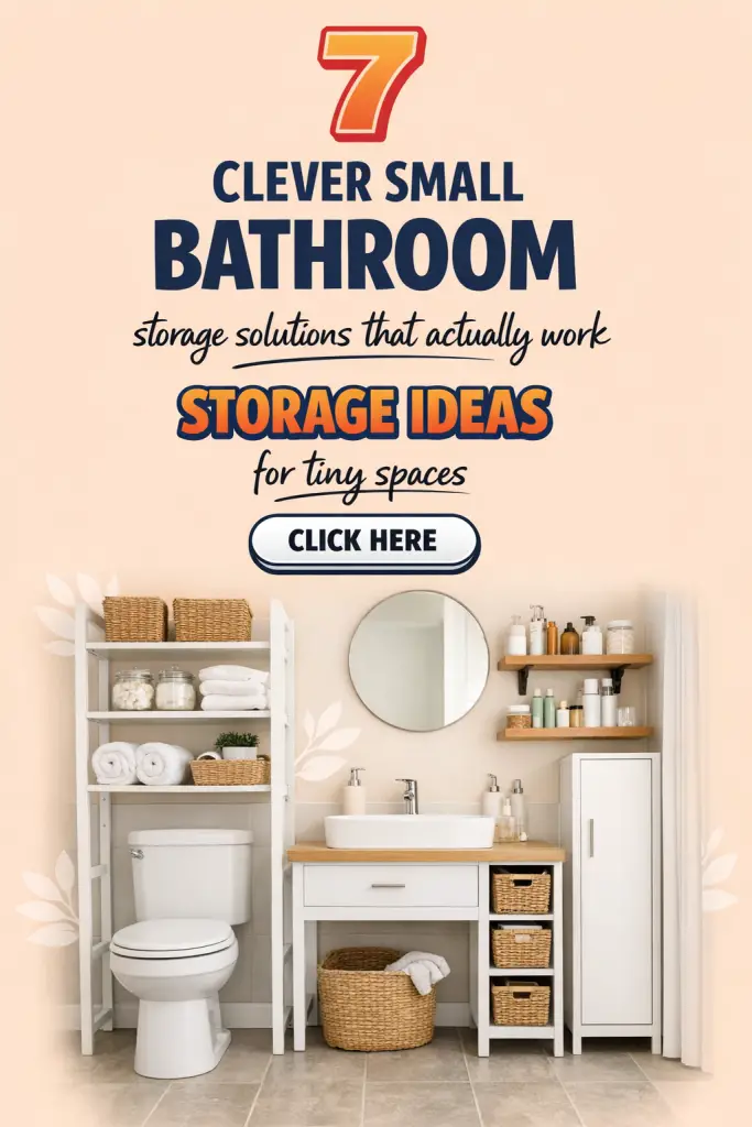 Clever Small Bathroom Storage Solutions: 7 Space-Saving Ideas 1 Clever Small Bathroom Storage Solutions: 7 Space-Saving Ideas