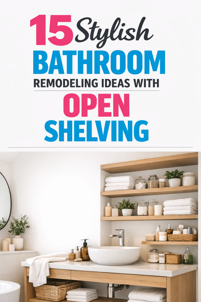 Stylish Bathroom Remodeling Ideas with Open Shelving: 7 Smart, Space-Savvy Designs