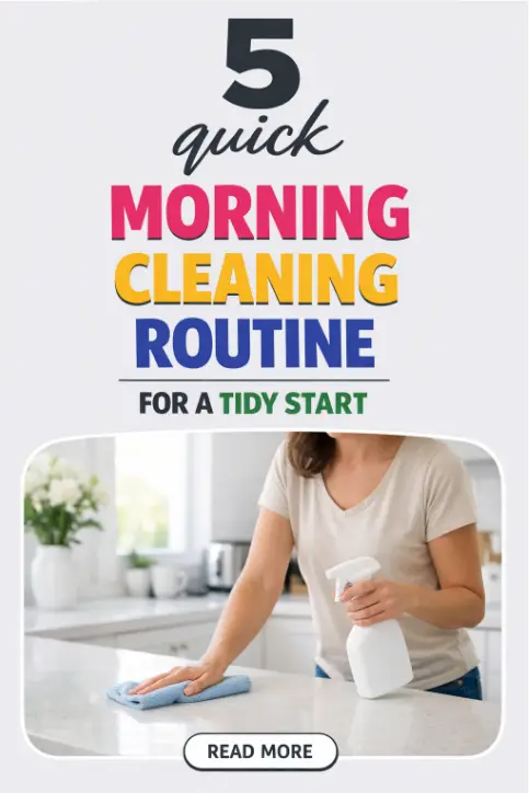 Quick 5 Step Morning Cleaning Routine | Morning Reset Checklist