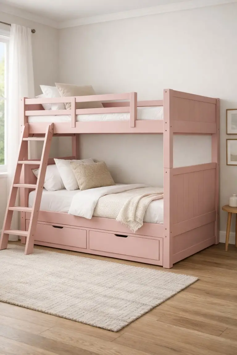 Modern Pink Bunk Bed Design Ideas: 7 Practical Concepts for Contemporary Rooms