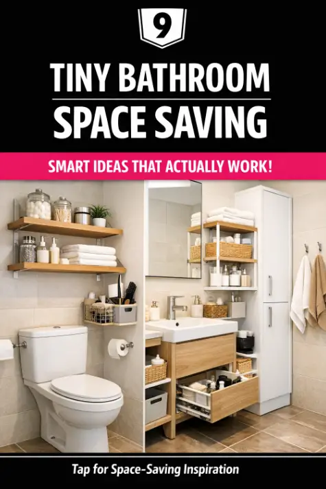 Tiny Bathroom Smart Space-Saving Ideas: 7 Practical Solutions That Work 1 Tiny Bathroom Smart Space-Saving Ideas: 7 Practical Solutions That Work