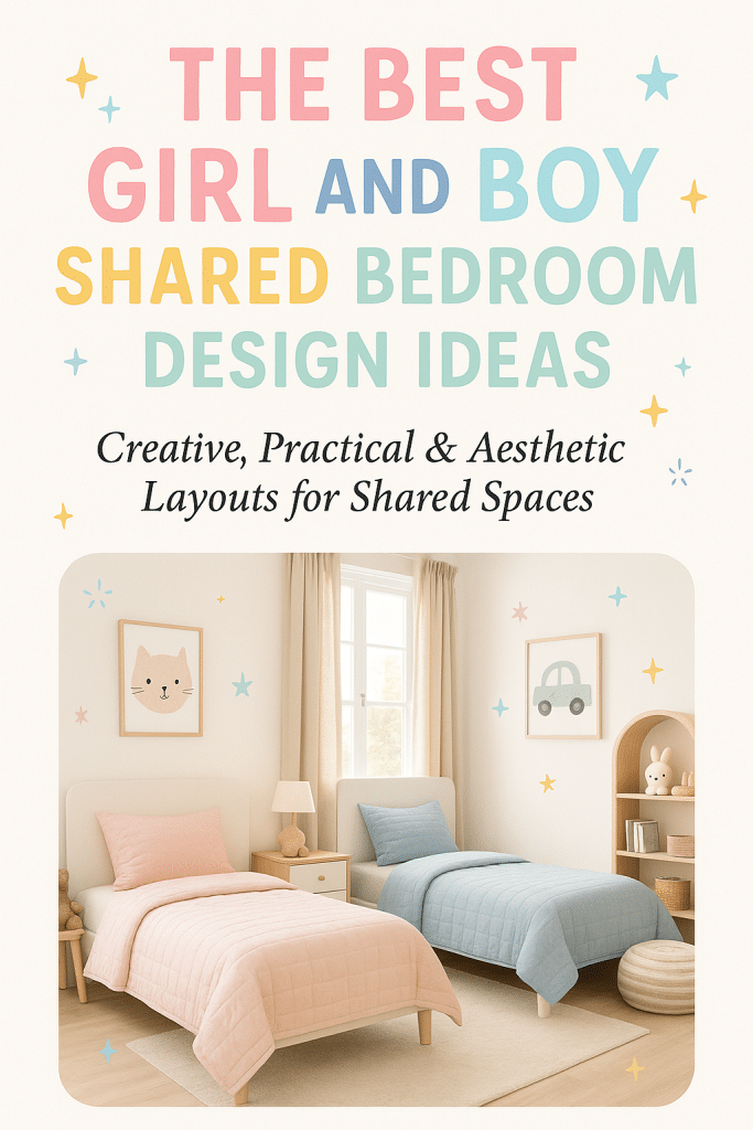 The Best Girl And Boy Shared Bedroom Design Ideas: 7 Inspiring Ways To Create Balanced Spaces