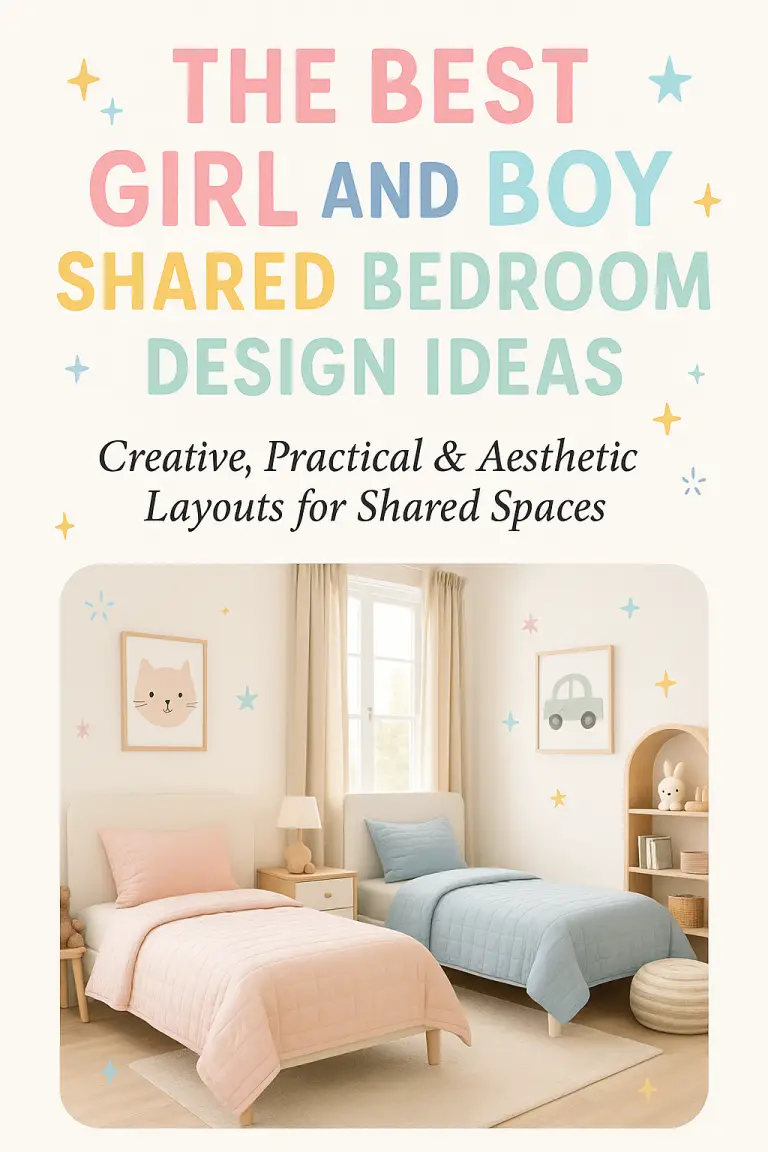 The Best Girl And Boy Shared Bedroom Design Ideas: 7 Inspiring Ways To Create Balanced Spaces