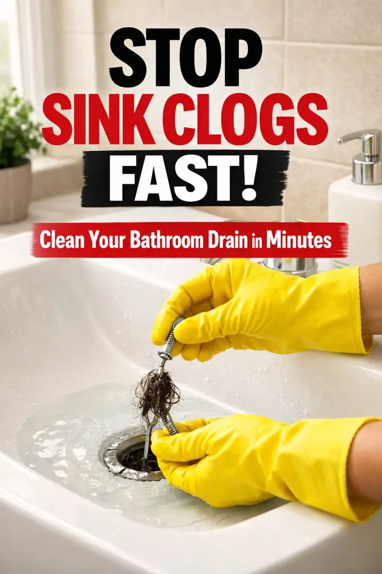 How To Clean A Bathroom Sink Drain FAST (No Plumber Needed!)
