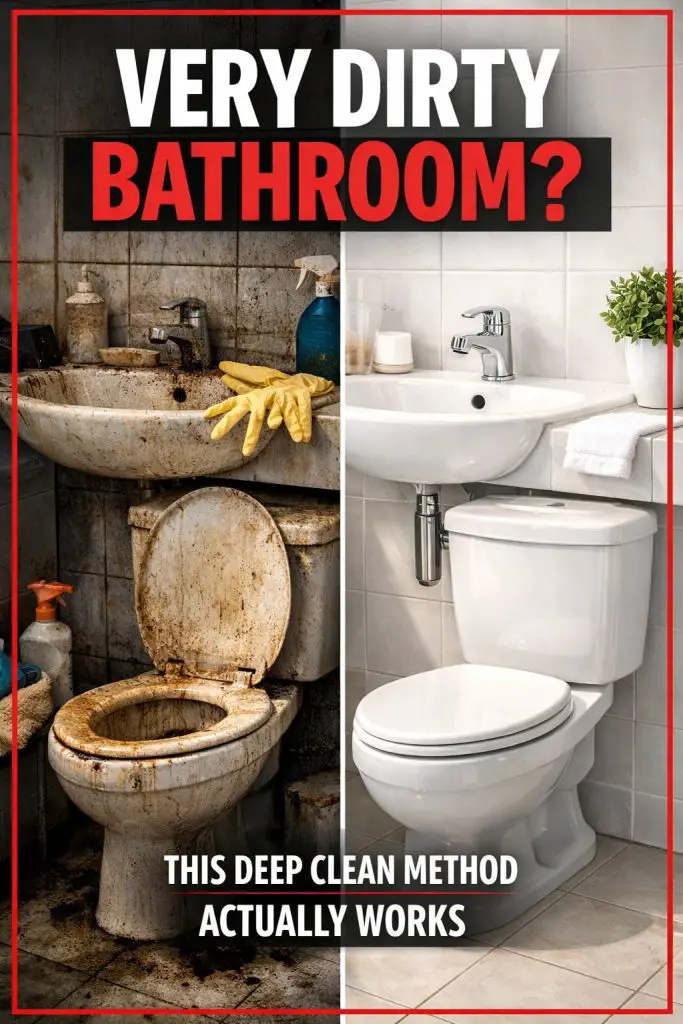 How To Clean A Very Dirty Bathroom When You Feel Overwhelmed