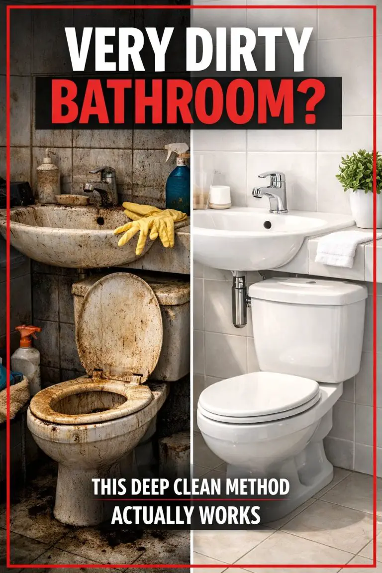 How To Clean A Very Dirty Bathroom When You Feel Overwhelmed