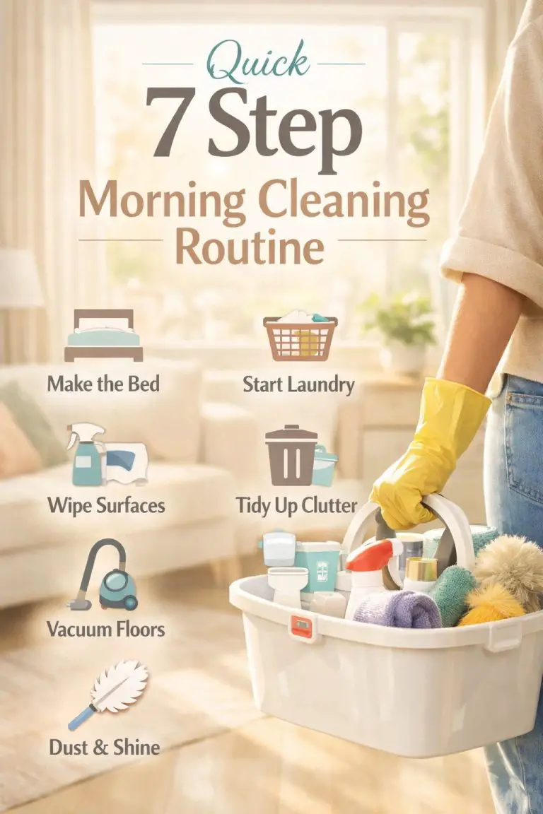 Quick 7 Step Morning Cleaning Routine That Instantly Makes Your Home Feel Calm