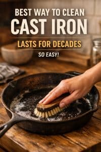 The Best Way To Clean Your Cast-Iron Skillet So It Lasts For Decades (It’s So Easy!)