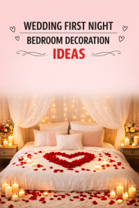 Wedding First Night Bedroom Decoration Ideas That Feel Magical & Romantic