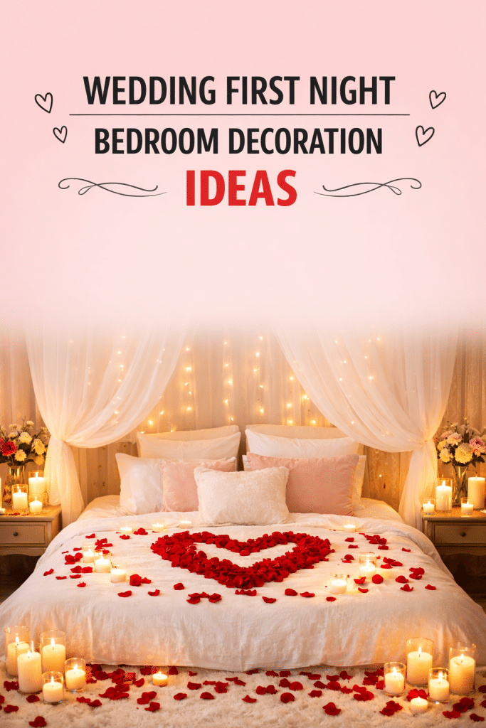Wedding First Night Bedroom Decoration Ideas: 7 Elegant, Romantic Concepts