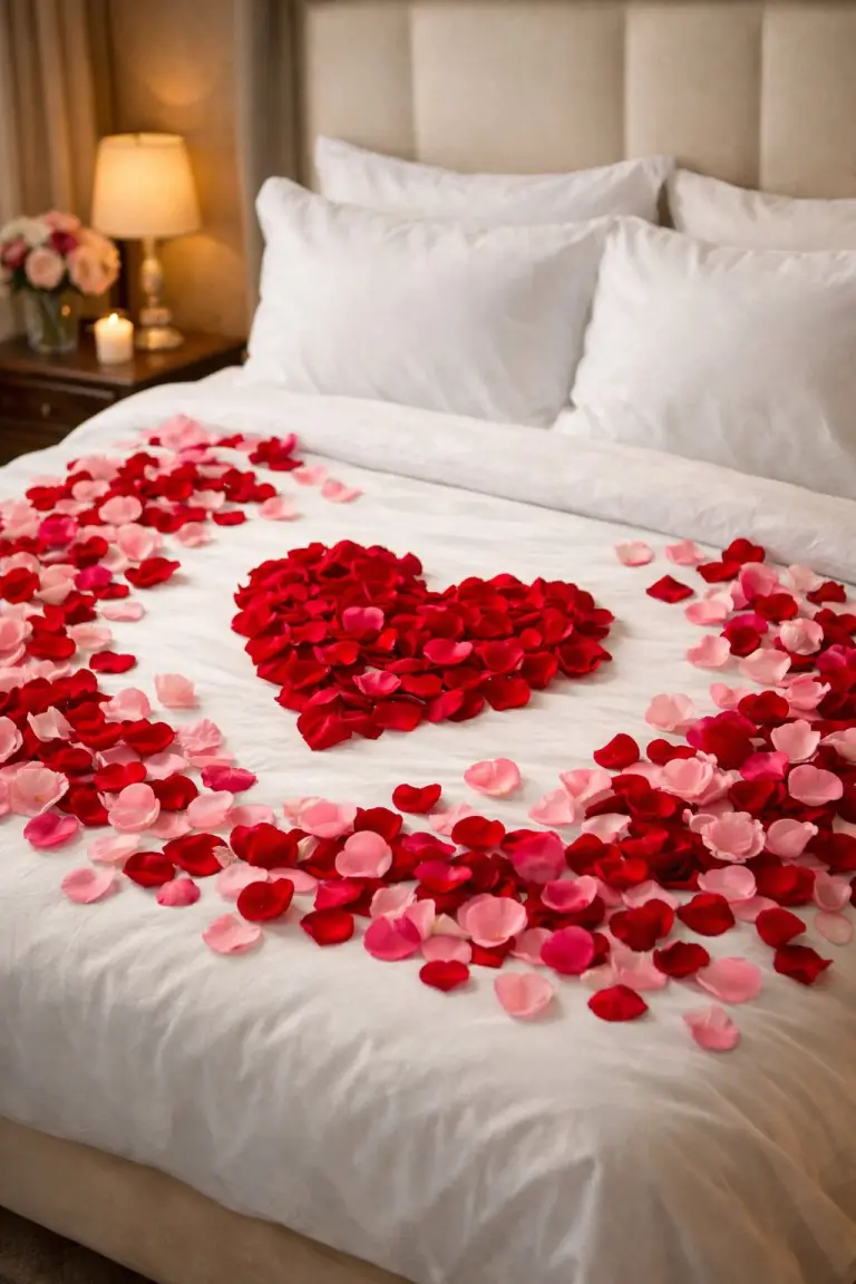 Wedding Room Decoration For Couple – Romantic First Night Magic