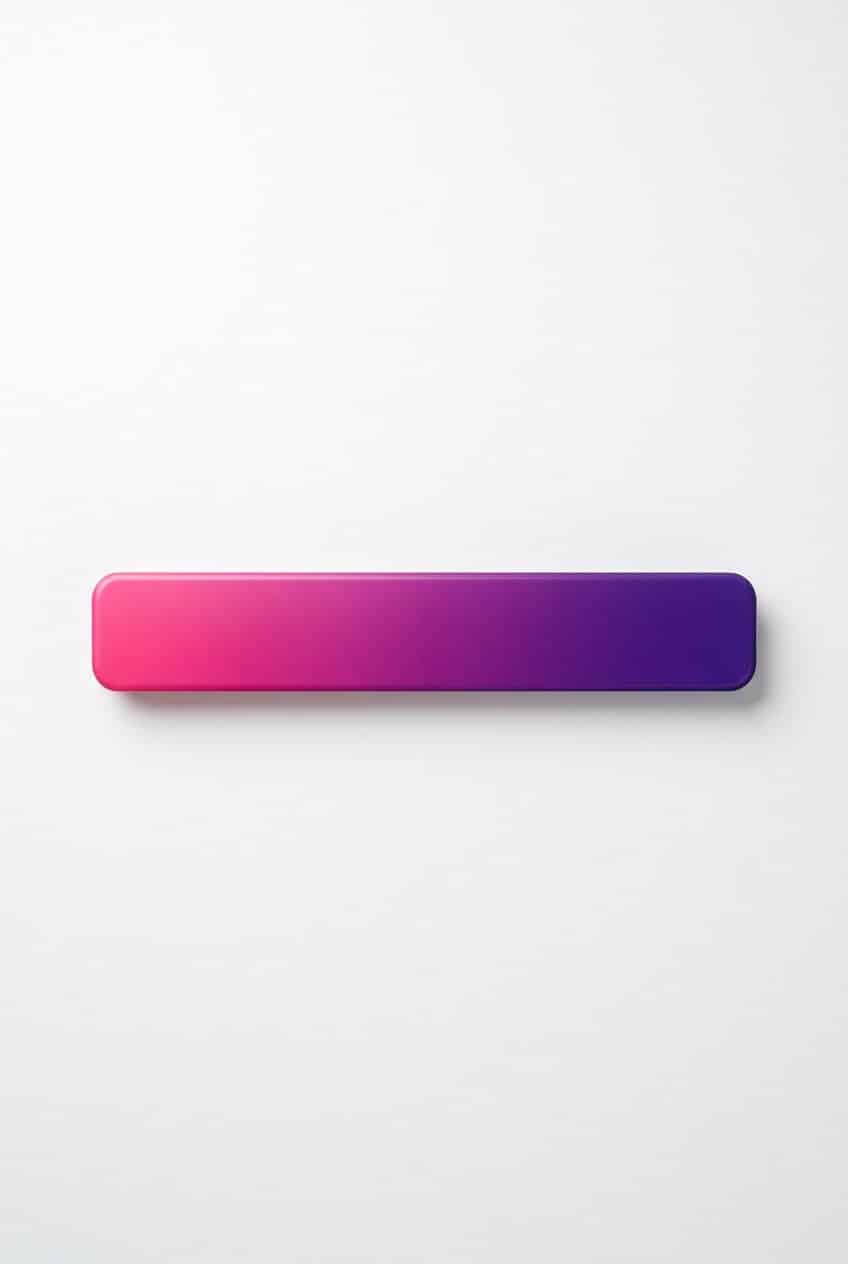 A smooth horizontal gradient bar transitioning from pink to purple on a white background.
