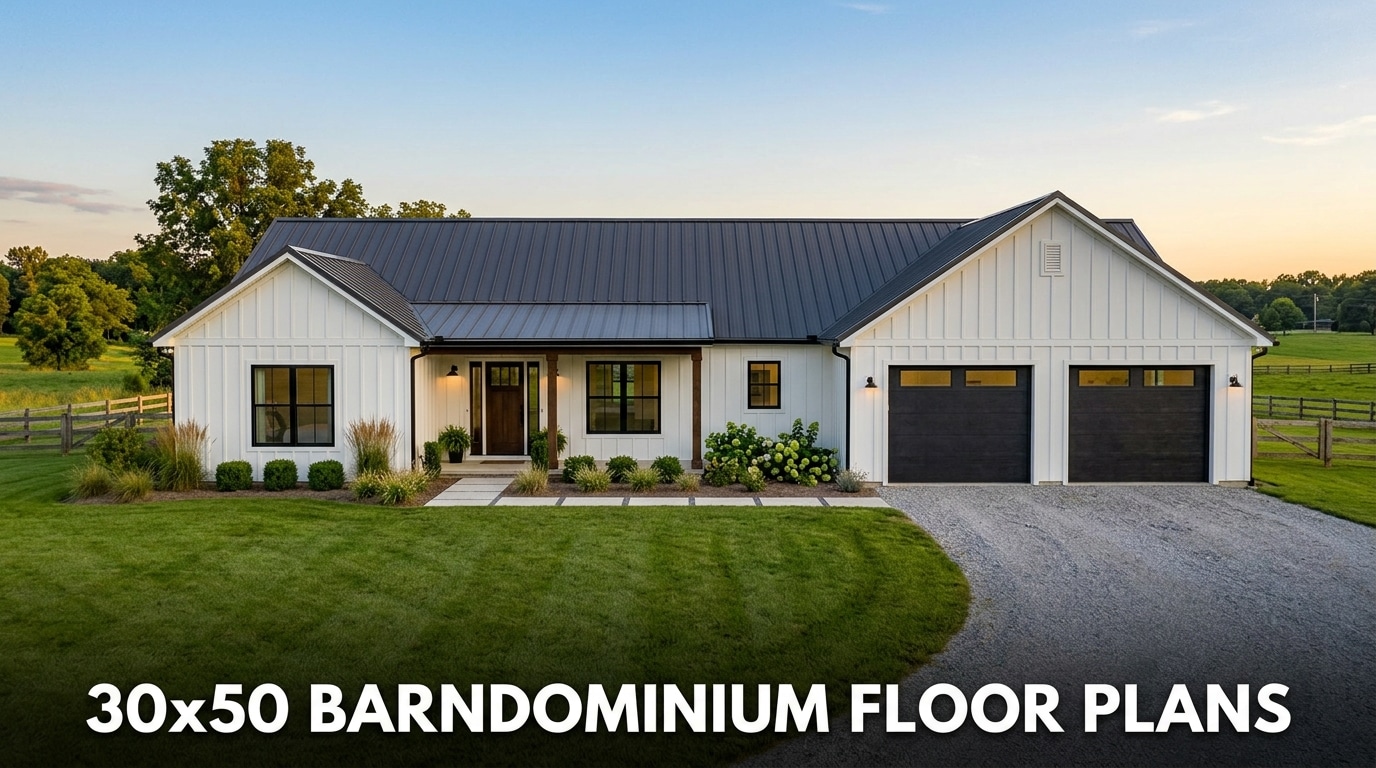 30x50 Barndominium Floor Plans