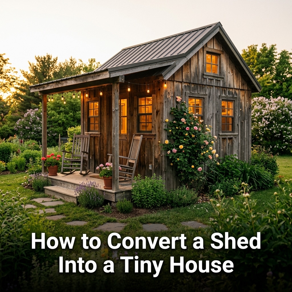 How to Convert a Shed Into a Tiny House