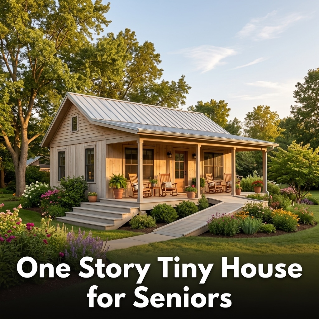 One Story Tiny House for Seniors