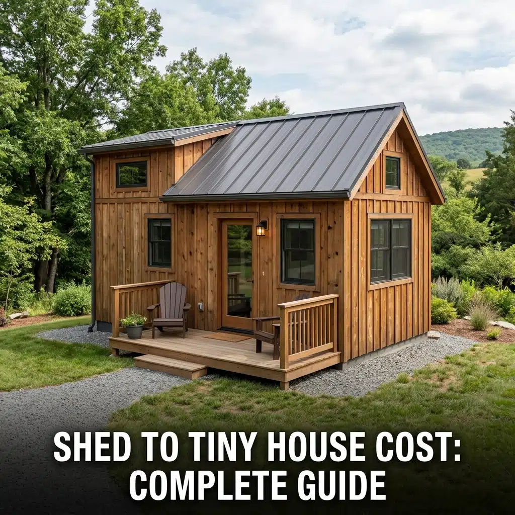 Shed to Tiny House Cost Complete Guide