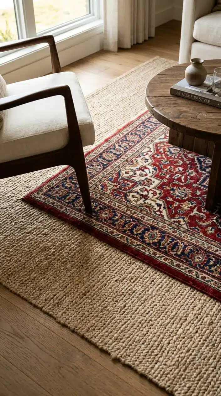 How to Choose the Right Rug Size for Your Living Room 6 Layering Two Rugs Without It Looking Cluttered
