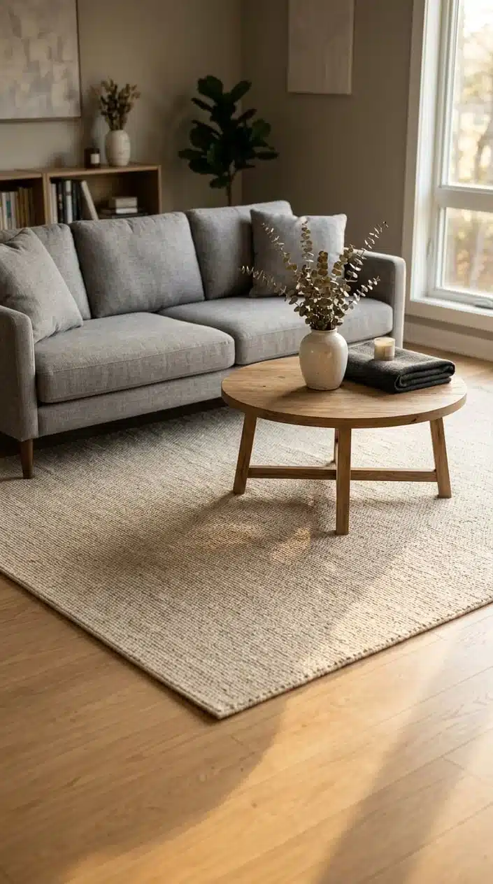 How to Choose the Right Rug Size for Your Living Room 4 Sizing a Rug Under a Sofa and Coffee Table