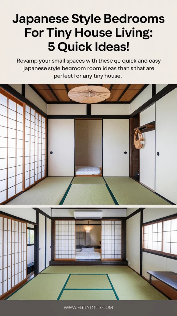Japanese Style Bedroom Small Spaces: Maximizing Comfort in a Tiny House