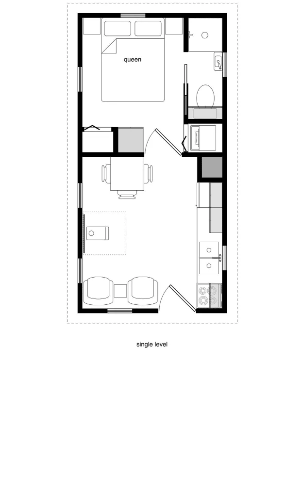 12×24 Tiny House Floor Plans
