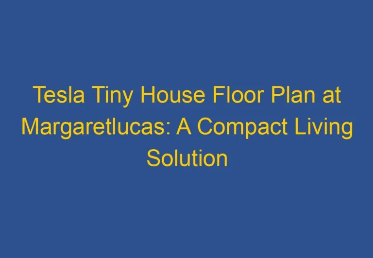 Tesla Tiny House Floor Plan at Margaretlucas: A Compact Living Solution