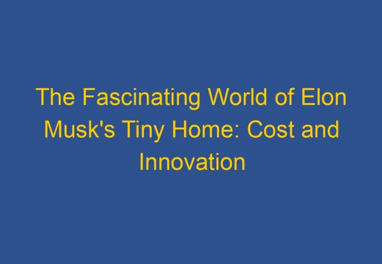 Elon Musk Tiny Home Cost