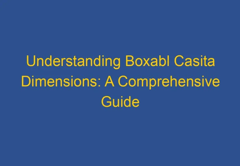 Understanding Boxabl Casita Dimensions: A Comprehensive Guide