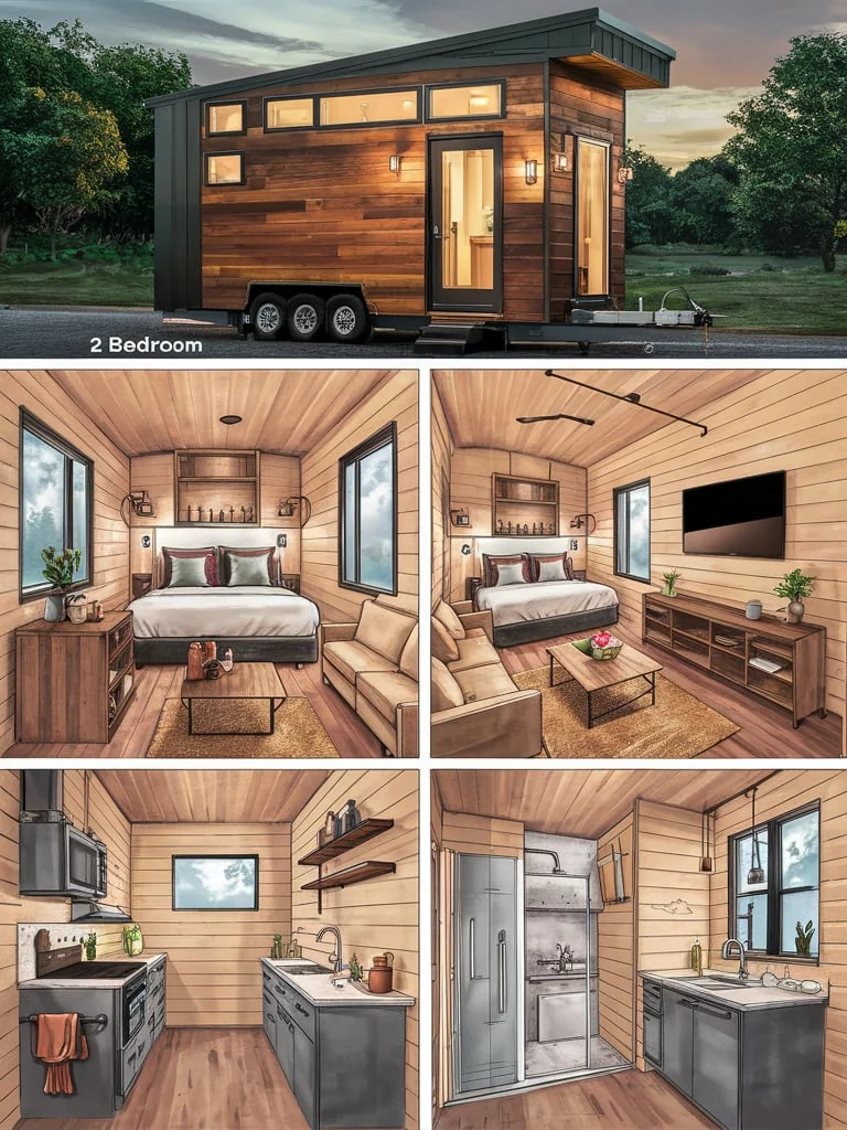 2 bedroom tiny house cost